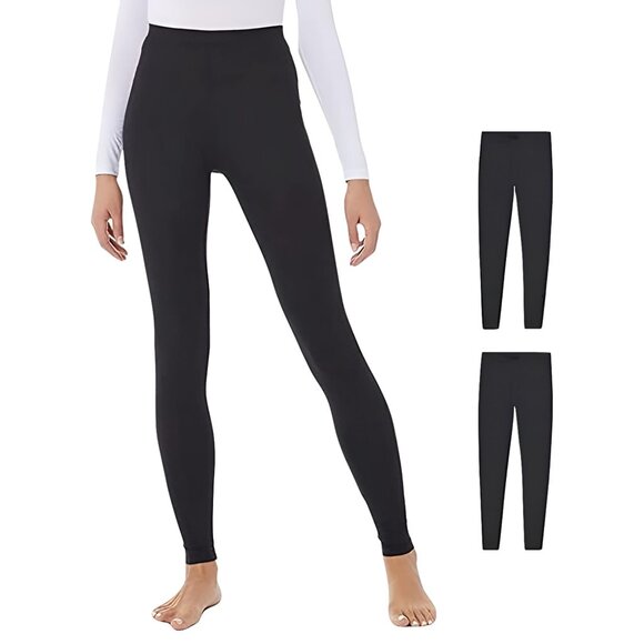 32Degrees Women 2-Pack Performance Ultra Light Thermal Baselayer Legging-Size-XL - Picture 1 of 1